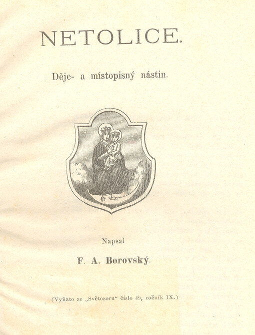 Netolice : děje- a místopisný nástin
