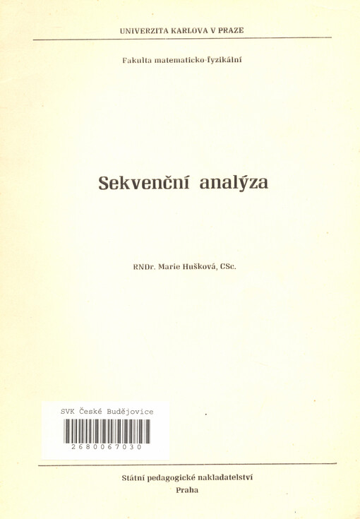 Sekvenční analýza