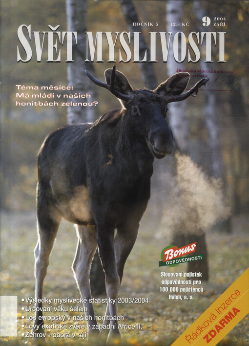 Svět myslivosti : měsíčník pro myslivce a přátele přírody