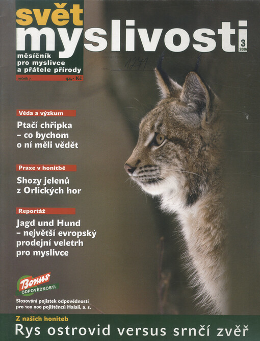 Svět myslivosti : měsíčník pro myslivce a přátele přírody
