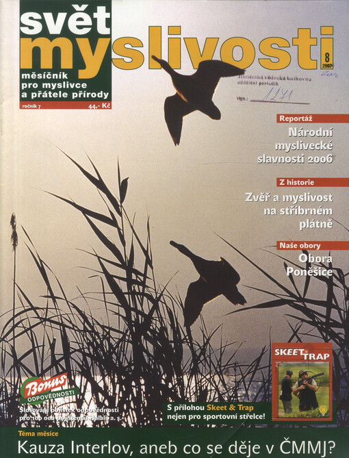 Svět myslivosti : měsíčník pro myslivce a přátele přírody