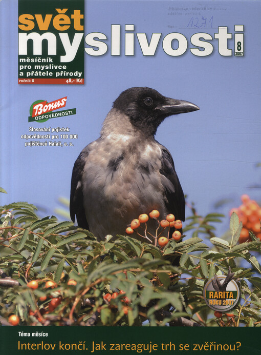 Svět myslivosti : měsíčník pro myslivce a přátele přírody
