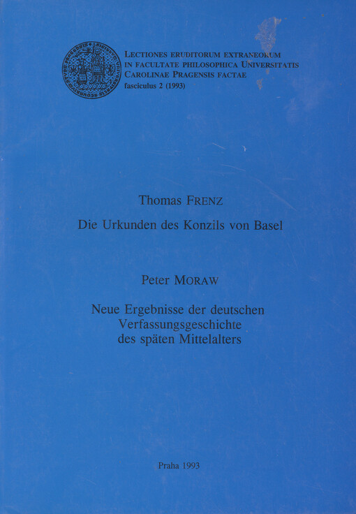 Die Urkunden des Konzils von Basel