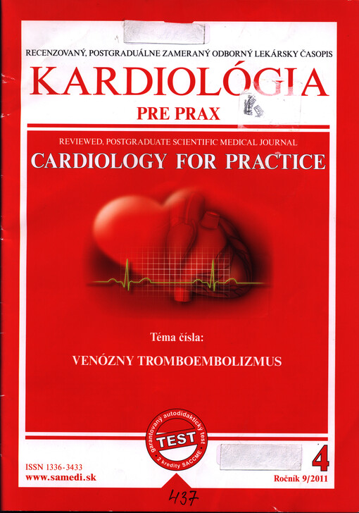 Kardiológia pre prax : recenzovaný, postgraduálne zameraný odborný lekársky časopis