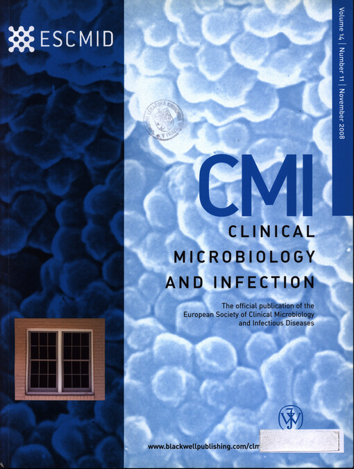Clinical microbiology and infection : the official publication of the European Society of Clinical Microbiology and Infectious Diseases