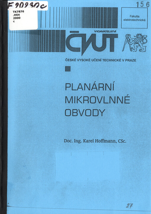 Planární mikrovlnné obvody