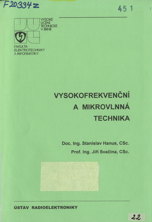 Vysokofrekvenční a mikrovlnná technika