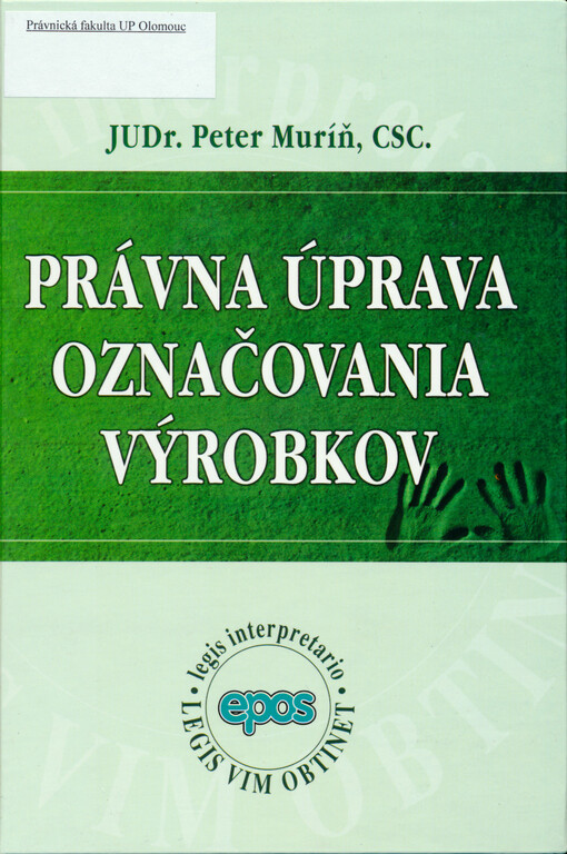 Právna úprava označovania výrobkov