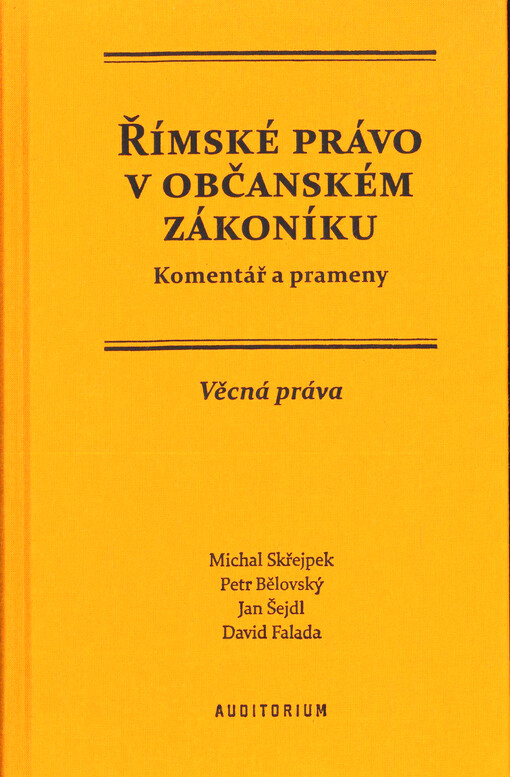 Římské právo v občanském zákoníku