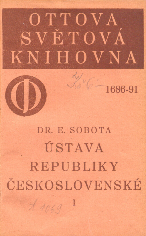 Ústava republiky Československé :sbírka ústavních a s nimi souvisejících norem.[I]