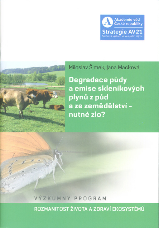 Degradace půdy a emise skleníkových plynů z půd a ze zemědělství - nutné zlo? : výzkumný program Rozmanitost života a zdraví ekosystémů
