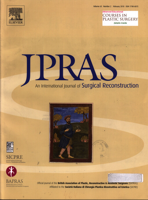 Journal of plastic, reconstructive & aesthetic surgery : an international journal of surgical reconstruction
