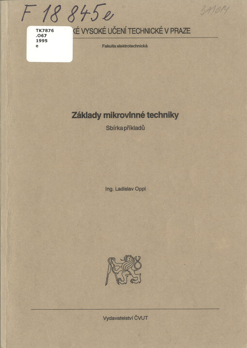 Základy mikrovlnné techniky :sbírka příkladů