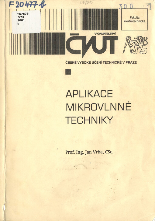 
  Aplikace mikrovlnné techniky
  