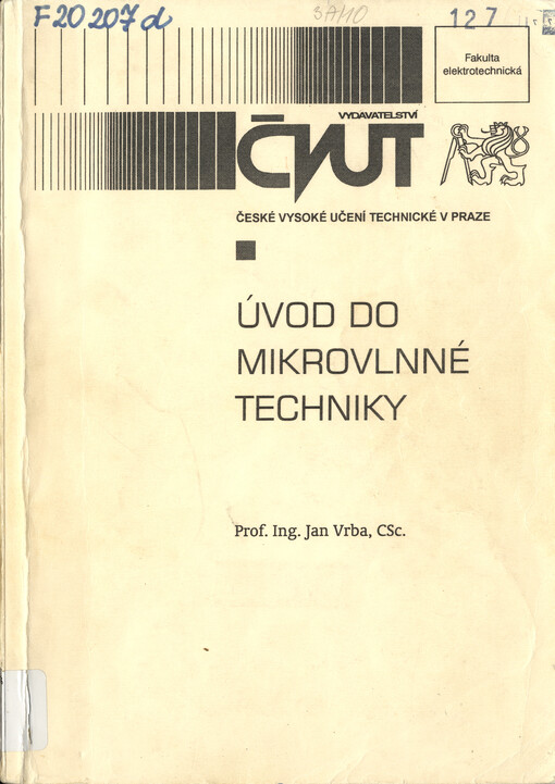 
  Úvod do mikrovlnné techniky
  