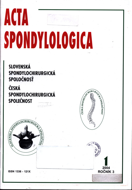 Acta spondylologica