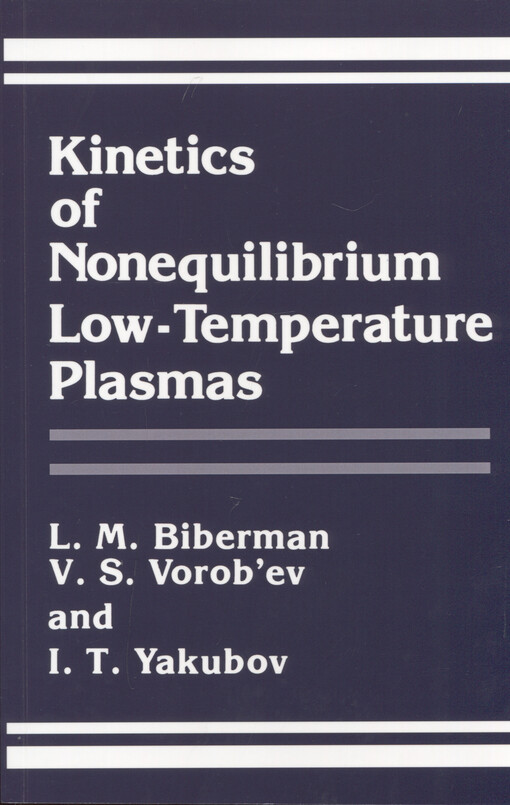 Kinetics of nonequilibrium low-temperature plasmas