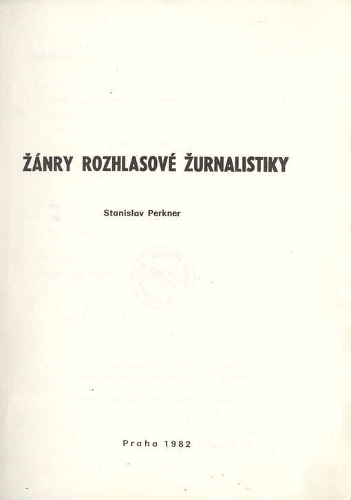Žánry rozhlasové žurnalistiky