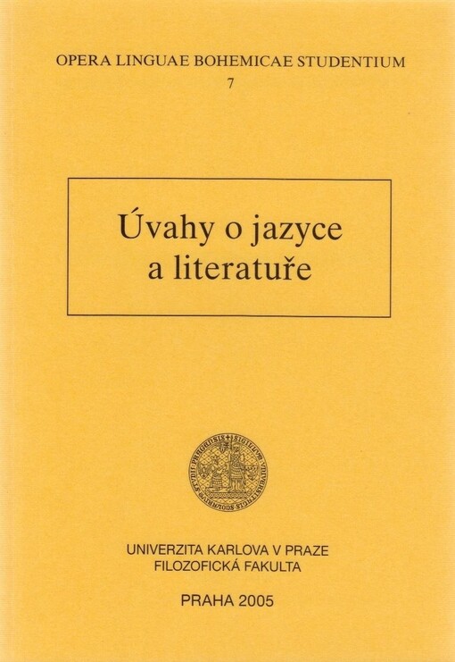 Úvahy o jazyce a literatuře