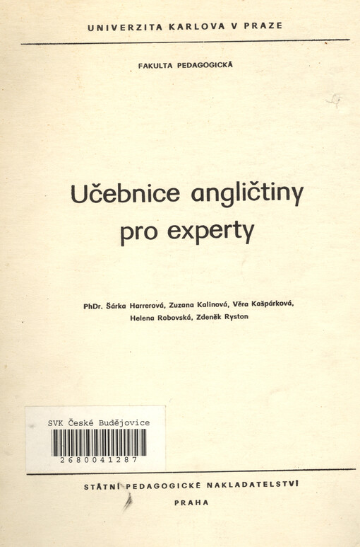 Učebnice angličtiny pro experty