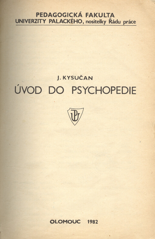 Úvod do psychopedie