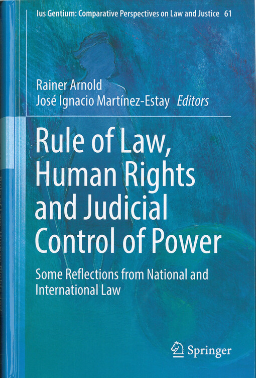 Rule of law, human rights and judicial control of power