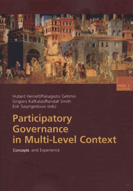 Participatory governance in multi-level context : concepts and experience