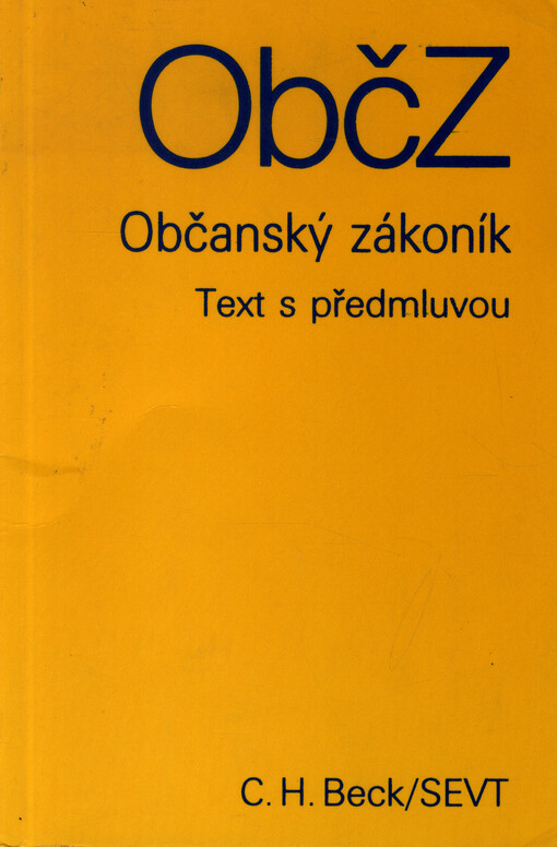 Občanský zákoník : text s předmluvou