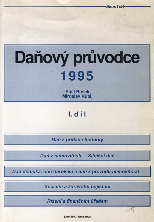 Daňový průvodce 1995