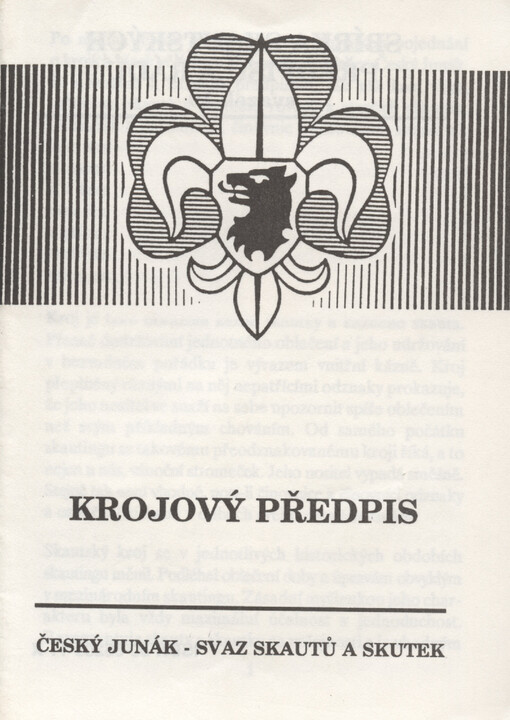 Krojový předpis