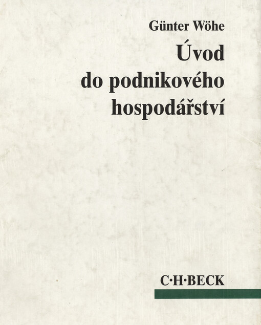 Úvod do podnikového hospodářství