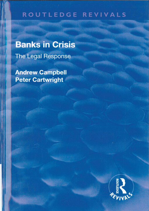Banks in crisis : the legal response