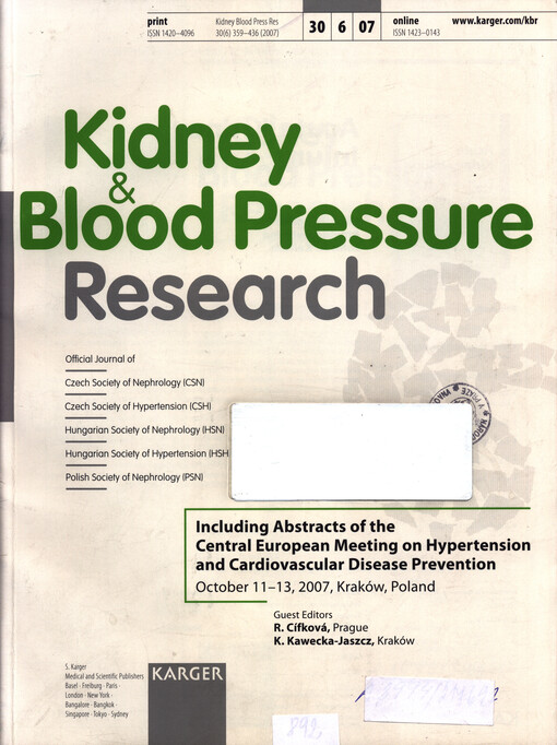 Kidney & blood pressure research