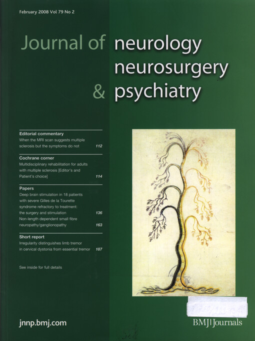 Journal of neurology, neurosurgery and psychiatry