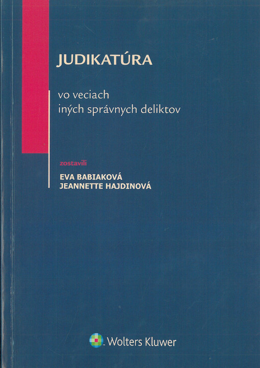 Judikatúra vo veciach iných správnych deliktov
