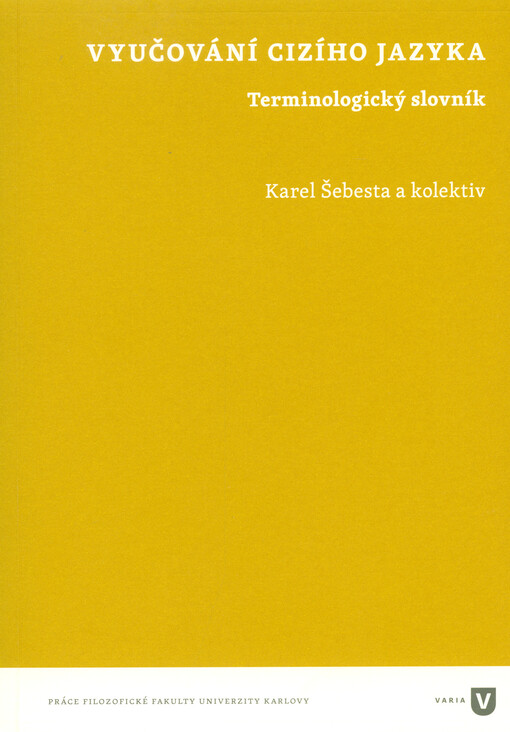 Vyučování cizího jazyka - Terminologický slovník