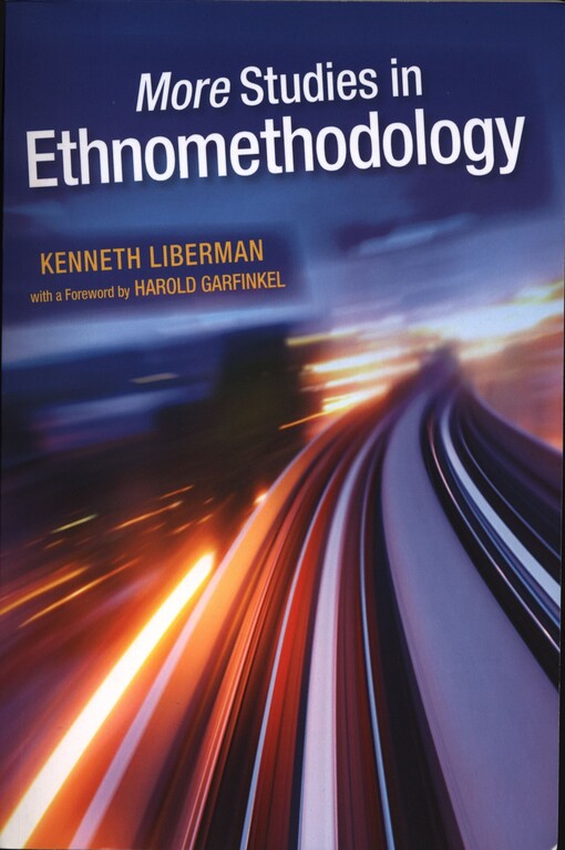 More studies in ethnomethodology