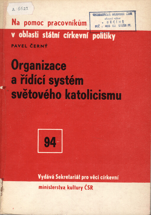 Organizace a řídící systém světového katolicismu