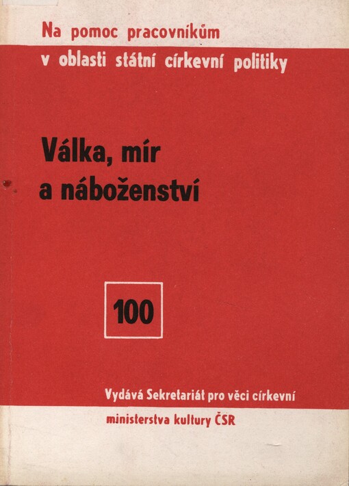 Válka, mír, náboženství