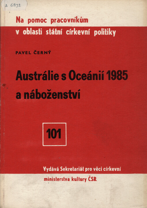 Austrálie s Oceánií 1985 a náboženství