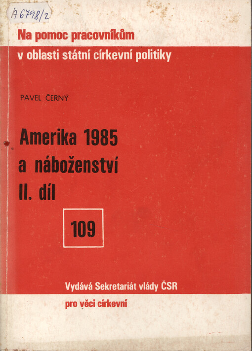 Amerika 1985 a náboženství.Díl 2.,Jižní Amerika