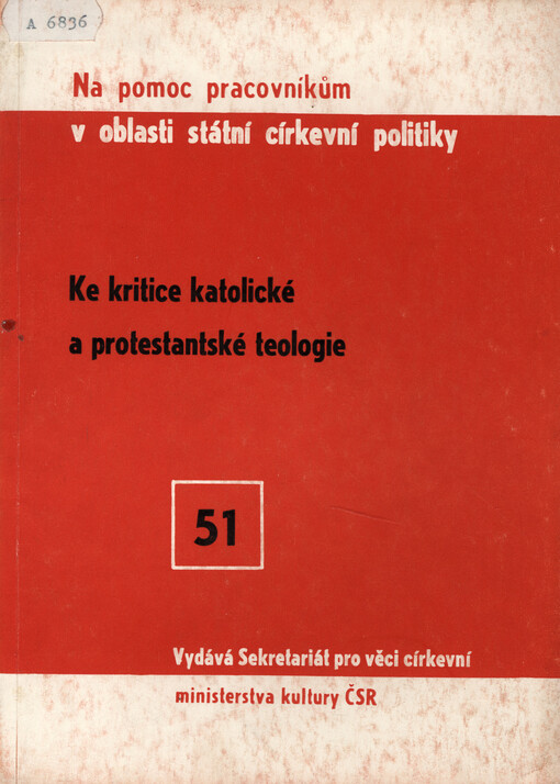 Ke kritice katolické a protestantské teologie :sborník
