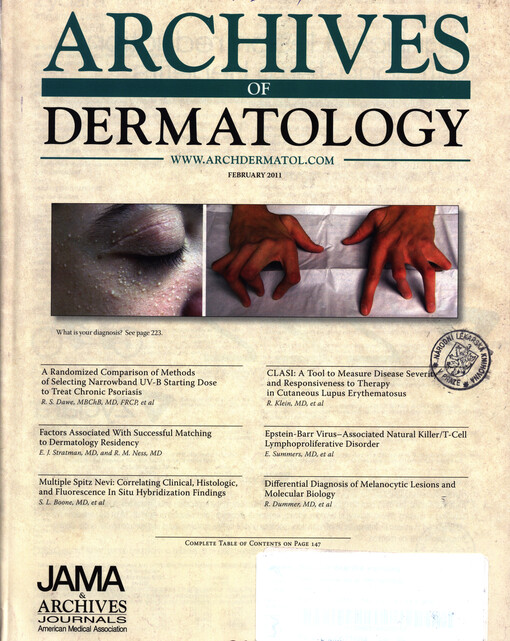 Archives of dermatology