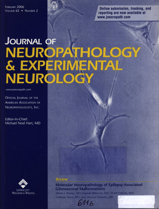 The journal of neuropathology and experimental neurology : official journal of the American Association of Neuropathologists