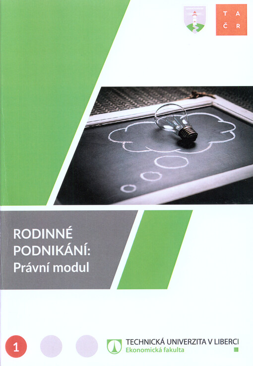 Rodinné podnikání. 1, Právní modul