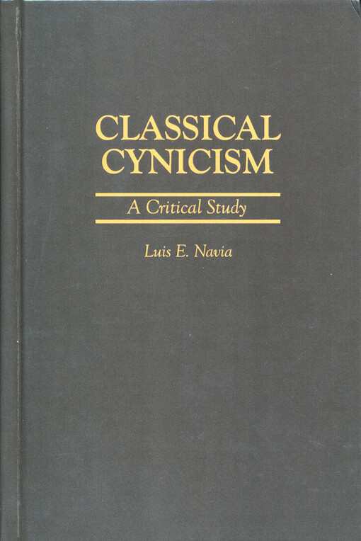 Classical cynicism : a critical study