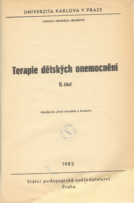 Terapie dětských onemocnění