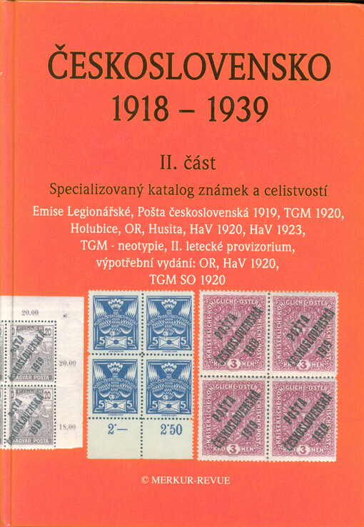 Československo 1918-1939 :specializovaný katalog známek a celistvostí