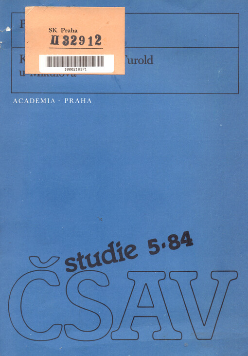 Krasové jevy vrchu Turold u Mikulova