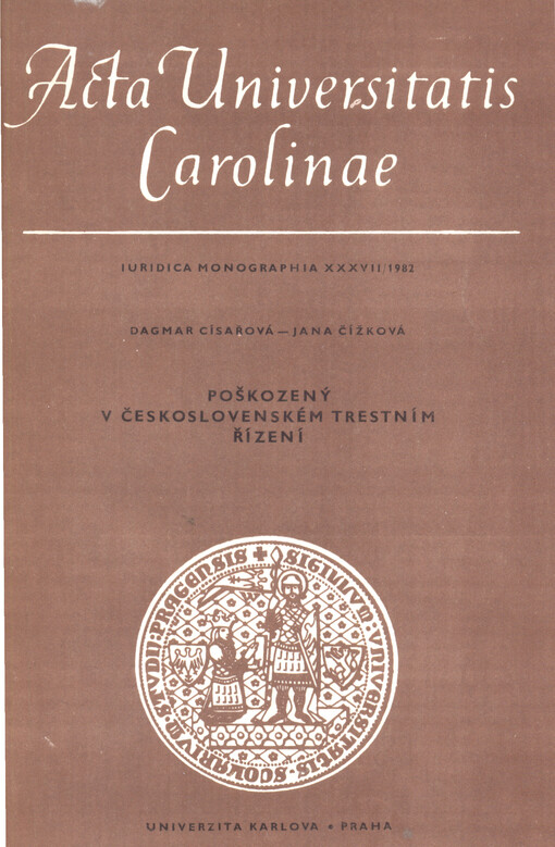 Poškozený v československém trestním řízení